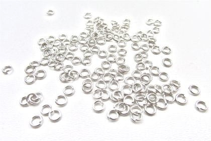 Jump Rings 3mm Nickel Plated Pack of 144 - Default Title (JUMP3NP144)
