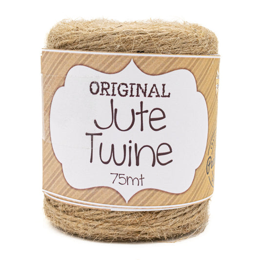 Jute Twine NATURAL Thin 3ply 75mt - Default Title (JUTENAT)