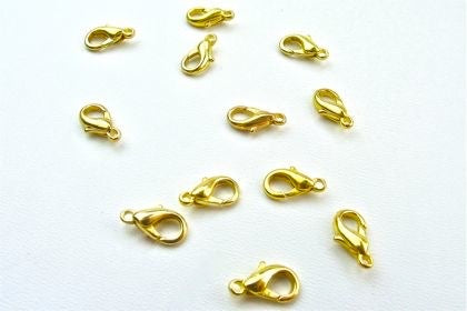 Lobster Clasp Small Gilt Plated Pack of 12 - Default Title (LOBSMG)