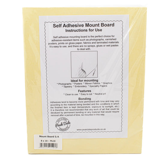 Mount Board Self Adhesive 8x10inch Pack 10 - Default Title (MOUNT8X10)