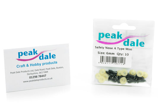 Safety Nose A Type Mini 6mm Pack of 10 - Default Title (NOS06M)