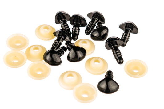 Safety Triangular Nose Black 13mm Pack of 10 - Default Title (NOSTRI1310)