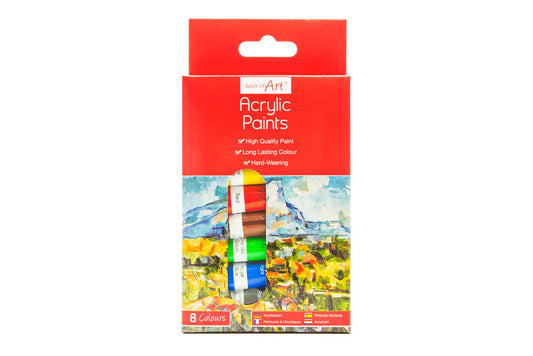 Paint Set Acrylic 6ml Tubes x 8 - Default Title (PAISET8)