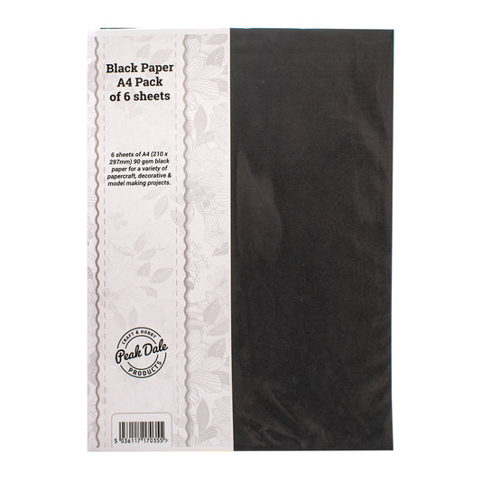 Paper A4 Black Pack of 6 - Default Title (PAPERA4BLACK)