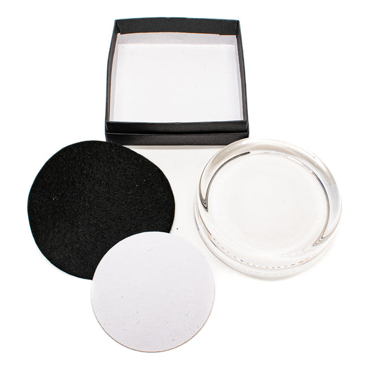 Paperweight Glass Large Round 88mm