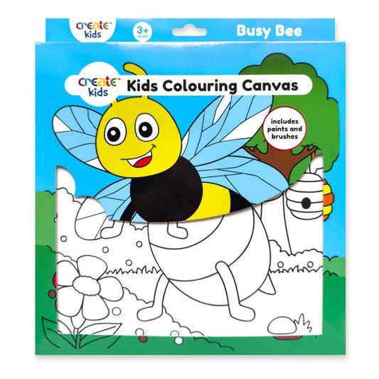 Kids Colouring Canvas BUSY BEE - Default (PBNKIDBEE)