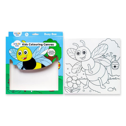 Kids Colouring Canvas BUSY BEE - Default (PBNKIDBEE)
