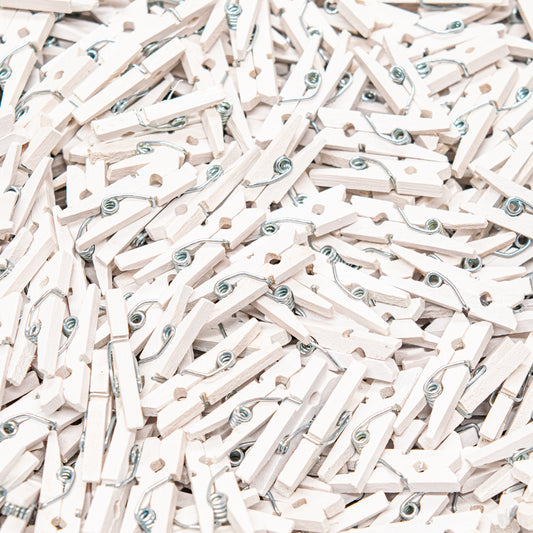 Mini Pegs WHITE 25mm Pack of 1,000 - Default Title (PEGSMINIWHIBULK)