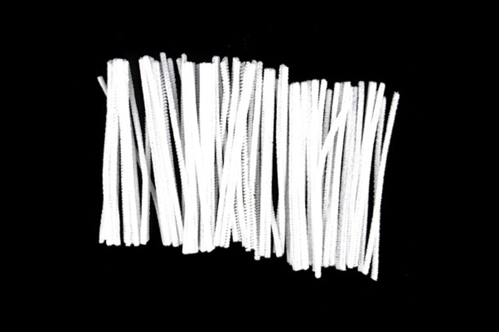 Acrylic Pipecleaners 15cm White Pack 100 - Default Title (PIPSTWHI)