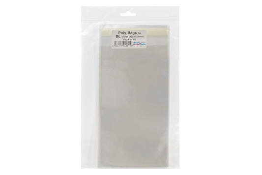 Poly Bag fit DL size 40 Pack - Default Title (POLDL40)