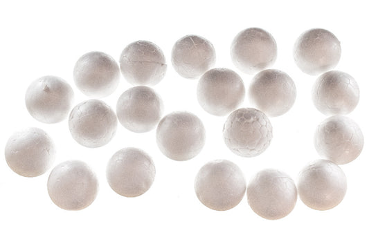 Polystyrene LD Foam Ball 50mm Pack of 20 - Default Title (POLYFOBALL50)