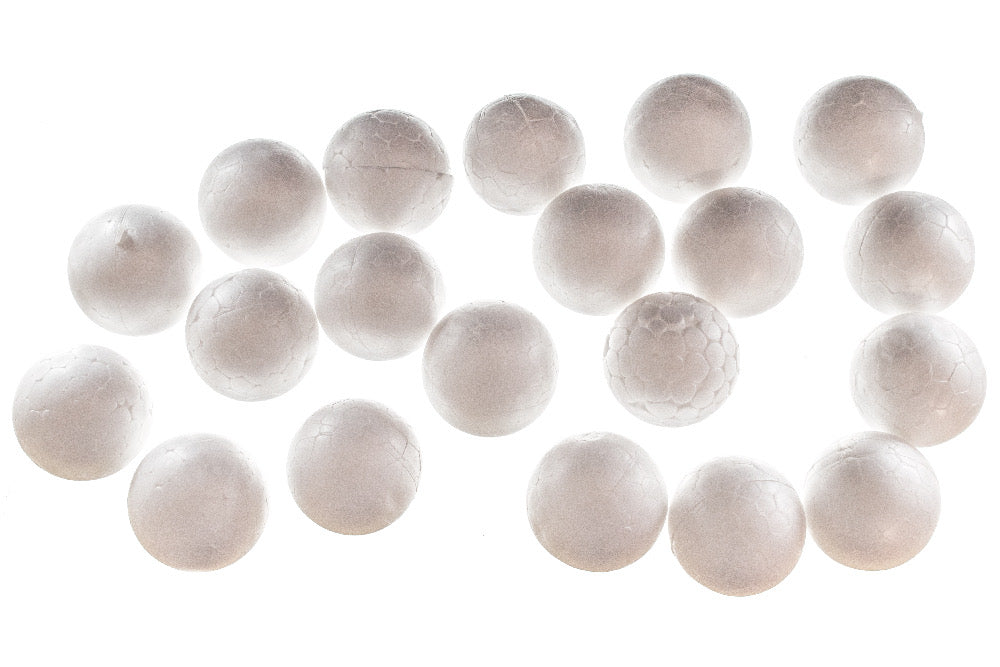 Polystyrene LD Foam Ball 50mm Pack of 20 - Default Title (POLYFOBALL50)