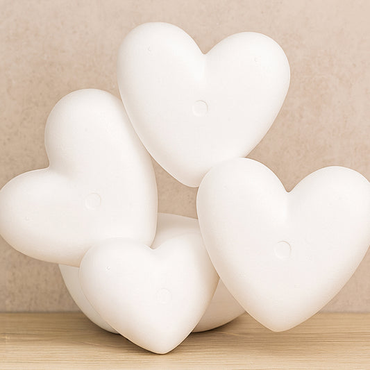 Polystyrene Hearts - Various Sizes and Quantities