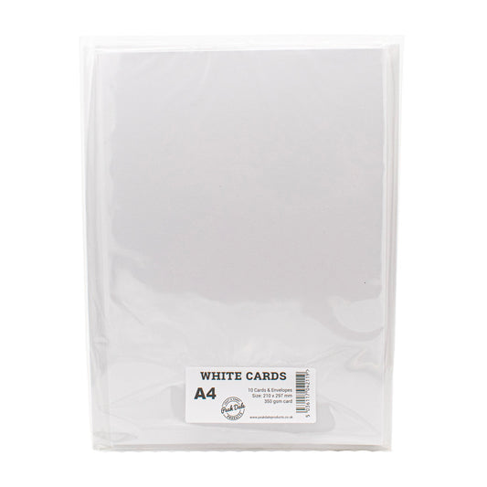 Single Fold A4 Cards and Envelopes White Pack of 5 - Default Title (SFA4WHITE5)