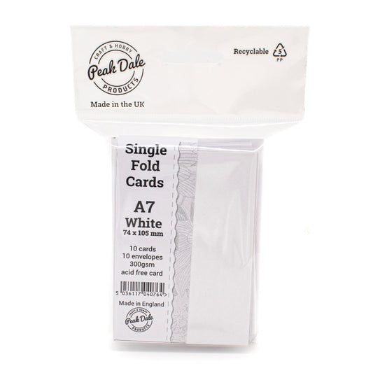 Cards Singlefold Mini White Pack of 10 - Default Title (SFMWHITE)