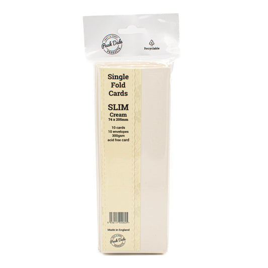 Cards Singlefold Slim Cream Pack of 10 - Default Title (SFSLCREAM)