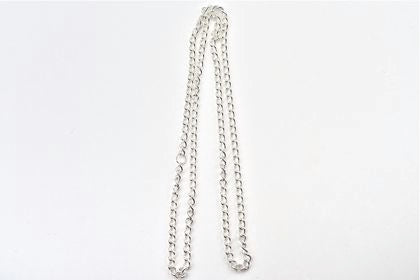 Steel Chain Silver Plated Approx 7mm Mt - Default Title (STECHASP7)