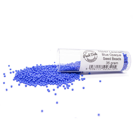 Beads T02-57 Lavender Blue Opaque Seed 35g - Default Title (T02-57-35G)