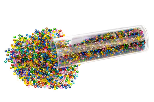 Beads T05-13 Assorted Foil Glass Seed 35g - Default Title (T05-13-35G)