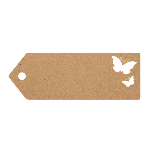 Luggage Tags Mini Kraft Printed Butterfly - Default Title (TAGMINIKRA)