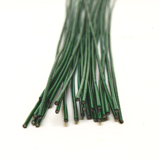 Green Stem Wire 0.9mm x 9" - Bundle of 35