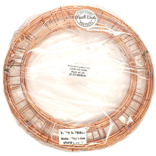 Wreath Frames Flat 30cm (12 inch) Pack of 20 - Default Title (WREFRA12)