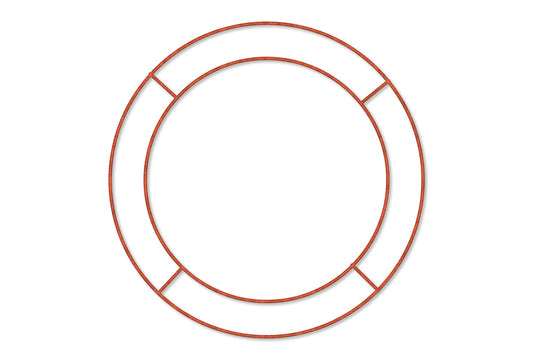 Wreath Frames Flat 20cm (8inch) Pack of 20 - Default Title (WREFRA8)