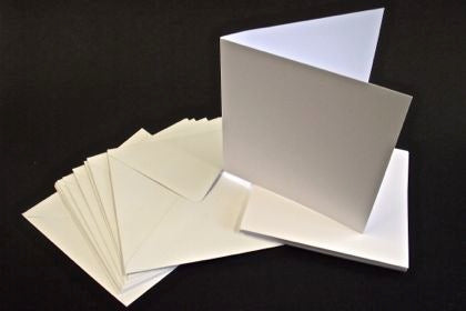 Singlefold Cards 8 x 8 White (10) Default