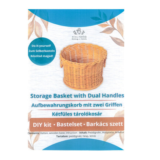 Basketry Kit Two-Handle Storage Basket 16x12