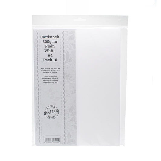 Cardstock Plain White A4 300gsm Pack of 10