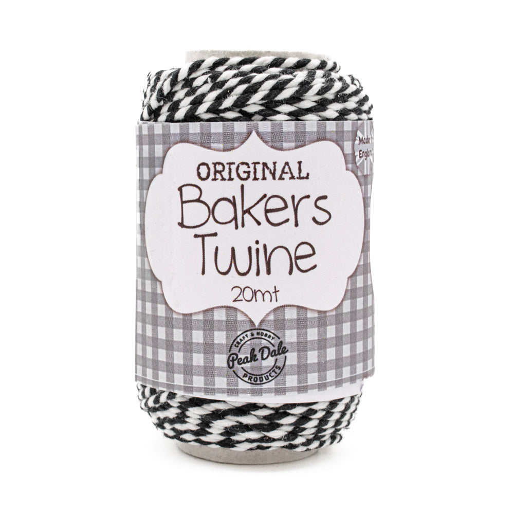 Bakers Twine BLACK/WHITE 20 mt - Default Title (BAKBLA)