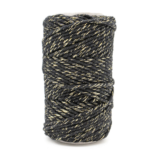 Bakers Twine BLACK/SPARKLE 20 mt - Default Title (BAKBLASPA)