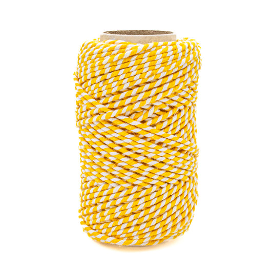 Bakers Twine DAFFODIL YELLOW/WHITE 20mt - Default Title (BAKDAF)