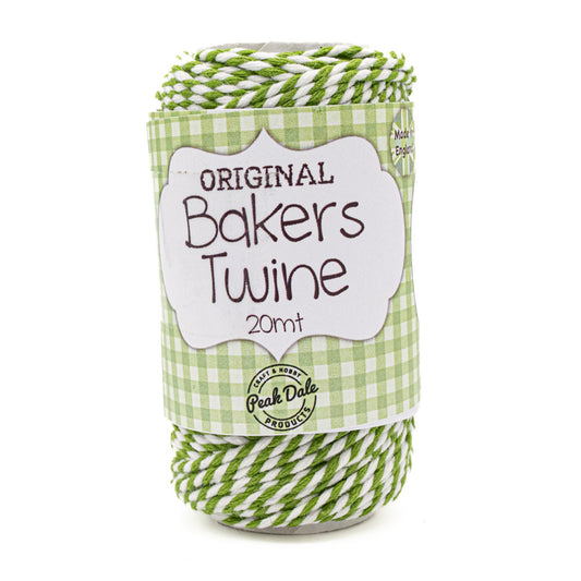 Bakers Twine LIME/WHITE 20m - Default (BAKLIM)