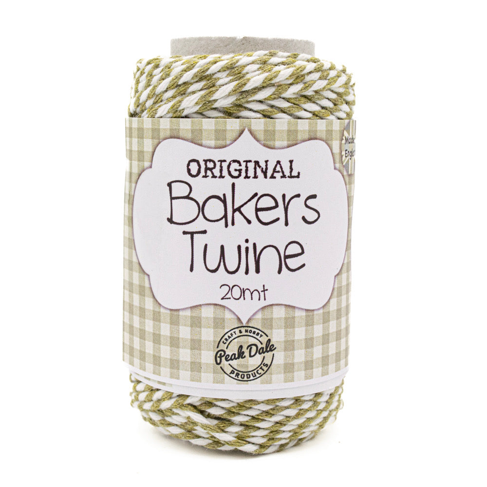 Bakers Twine OLIVE/WHITE 20 mt - Default (BAKOLI)