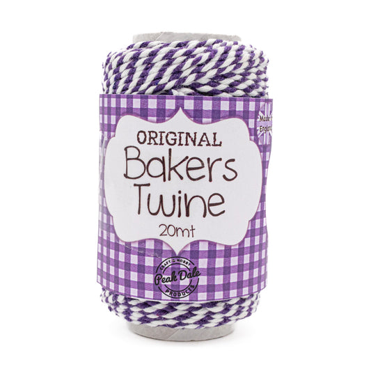 Bakers Twine VIOLET/WHITE 20mt - Default (BAKVIO)