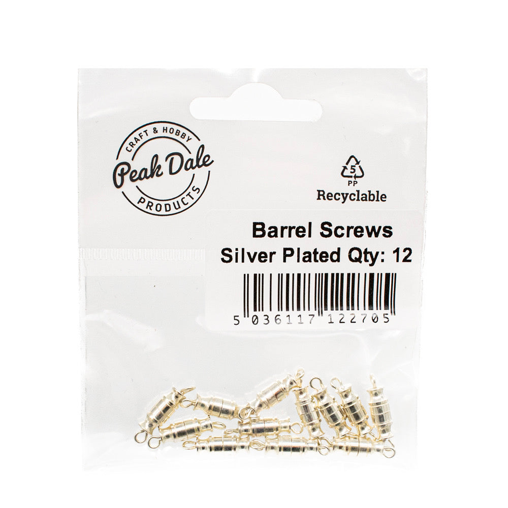 Barrel Screws Silver Plated (12) - Default Title (BARRELSP)