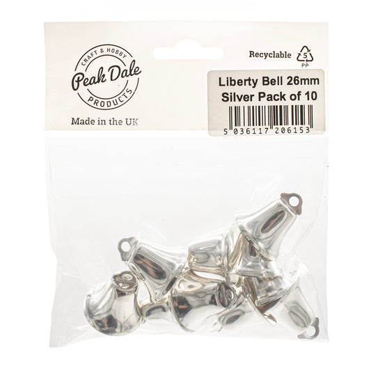 Bell Liberty Metal 26mm - Silver Pack of 10 - Default Title (BELLIB26)