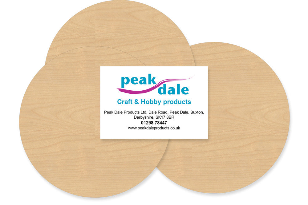 Plywood Plaque 125mm (5inch) Pack of 3 - Default Title (BIRCH125)