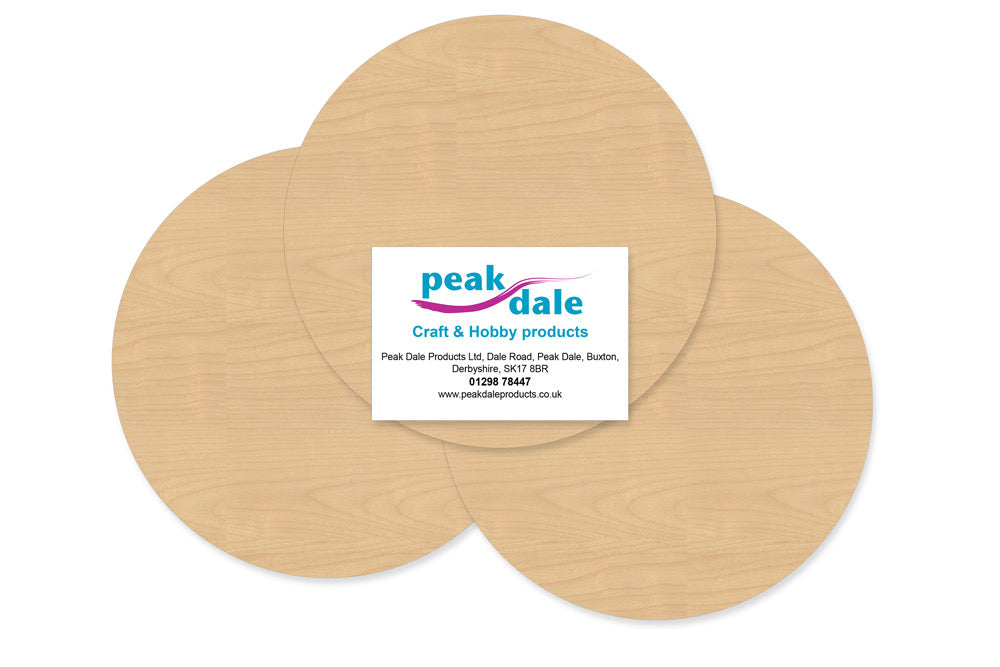 Plywood Plaque 150mm (6inch) Pack of 3 - Default Title (BIRCH150)