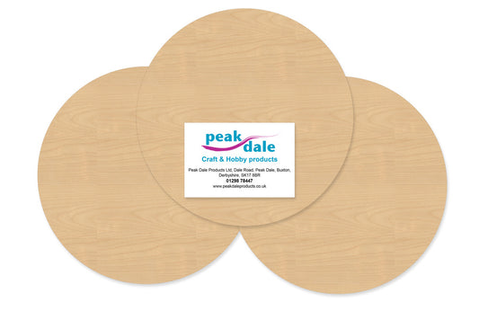 Plywood Plaque 175mm (7inch) Pack of 3 - Default Title (BIRCH175)