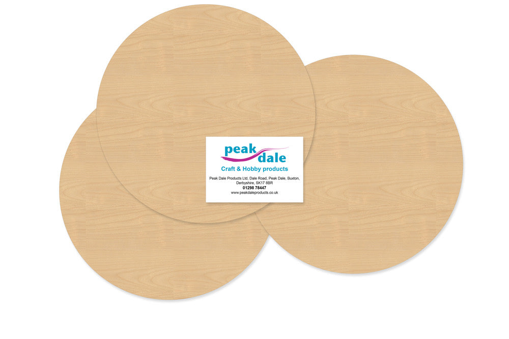 Plywood Plaque 200mm (8inch) Pack of 3 - Default Title (BIRCH200)