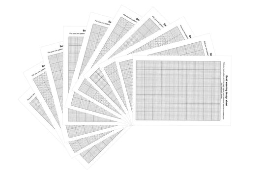 Bead Weaving Design Sheet A4 Pack of 10 - Default Title (BLDES)