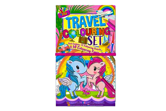 Travel Colouring Set Mermaid & Unicorns