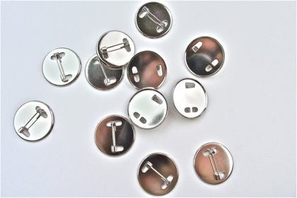 Inset Brooch Mounts Nickel Plated Pack of 12 - Default Title (BR-INSETNP12)