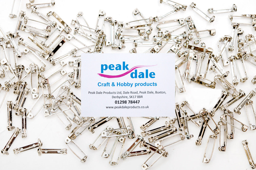 Brooch Pin No 4 White Tin Plated 20mm Pack of 144 - Default Title (BROOCH4NP144)