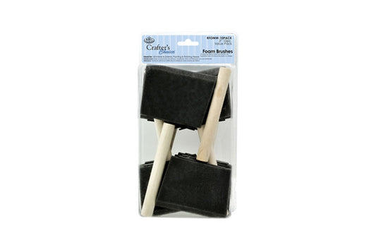 Foam Brushes 75mm (3inch) Pack of 10