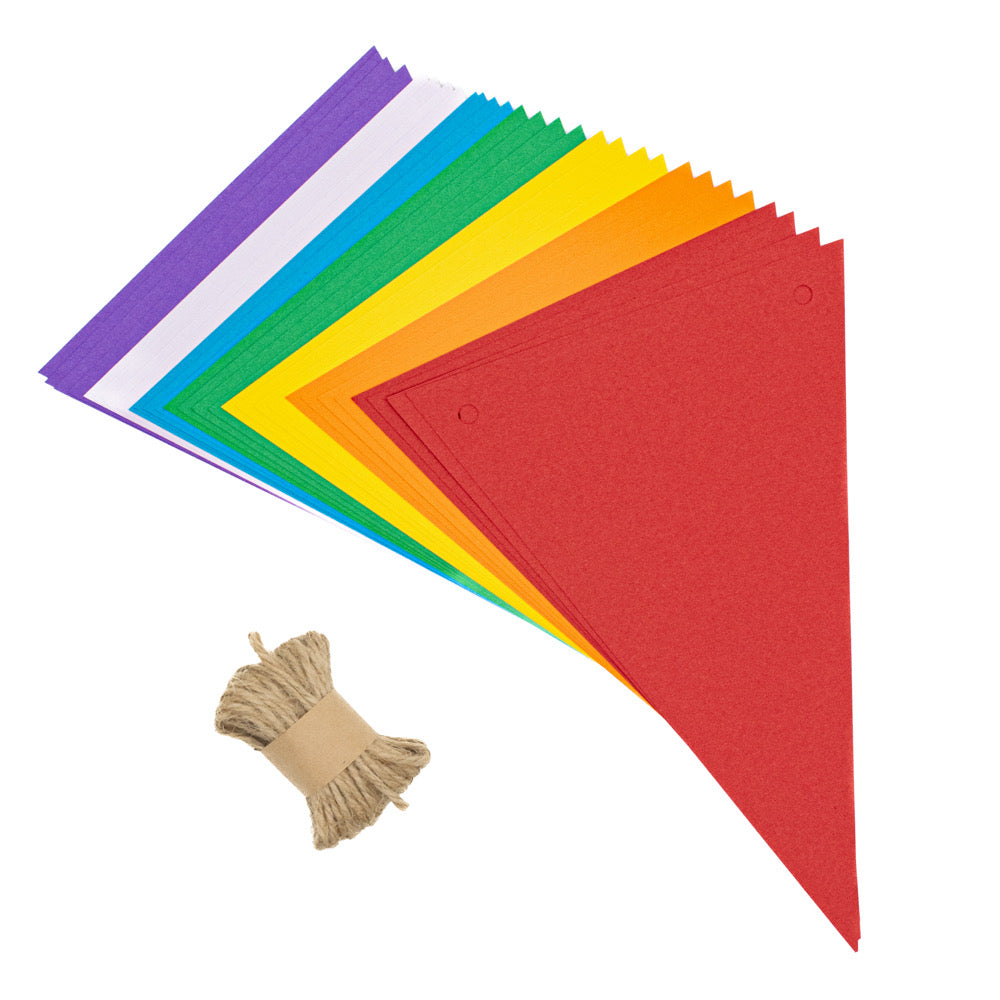 Bunting Rainbow Pack of 28 + String - Default Title (BUNTRAIN)
