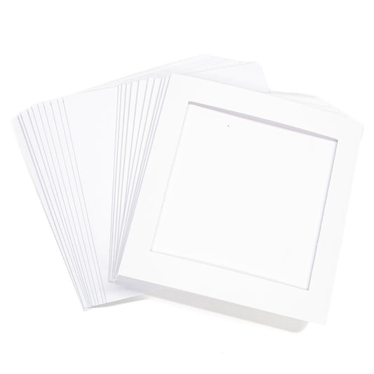 Cards Small Square White with Square Aperture Pack of 10 - SS-3 - Default Title (CARD3FSSSWHI)