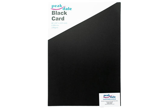 Cardstock A3 Black Pack of 4 (240gsm) - Default Title (CARDBLACKA3)